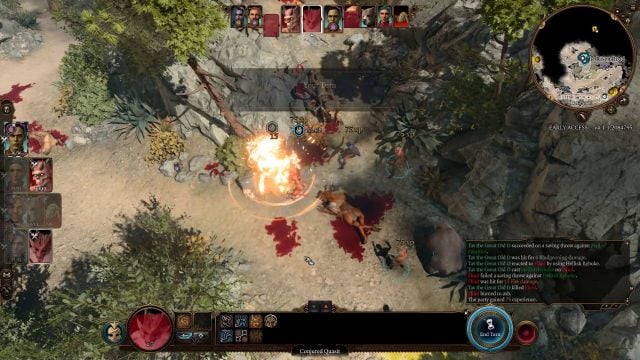 Baldur’s Gate 3 The Fiend Warlock Build Guide - Hellish Rebuke Spell in Combat