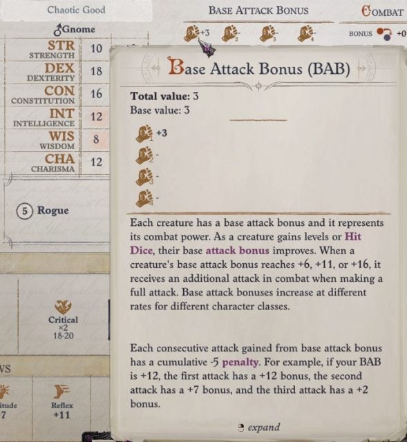 Base Attack Bonus Pathfinder Wrath of the Righteous