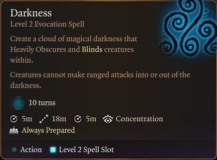 Darkness Spell