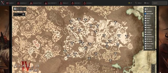 Diablo 4 Interactive Map