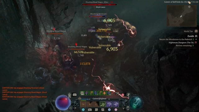 Diablo 4 Solo Necromancer Build - Grim Reaper in Combat