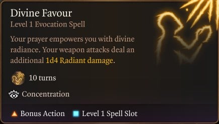 Divine Favour Spell