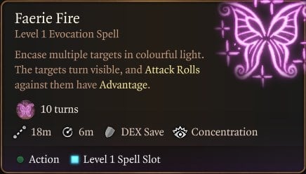 Faerie Fire Spell