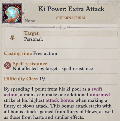 Ki Power Extra Attack Lann Companion Build Pathfinder WotR