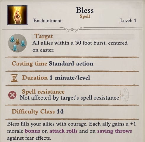 Seelah Bless Spell Pathfinder WotR