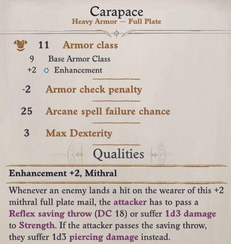 Seelah Carapace Pathfinder WotR