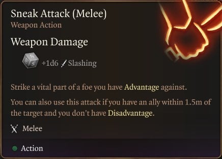 Sneak Attack (Melee)